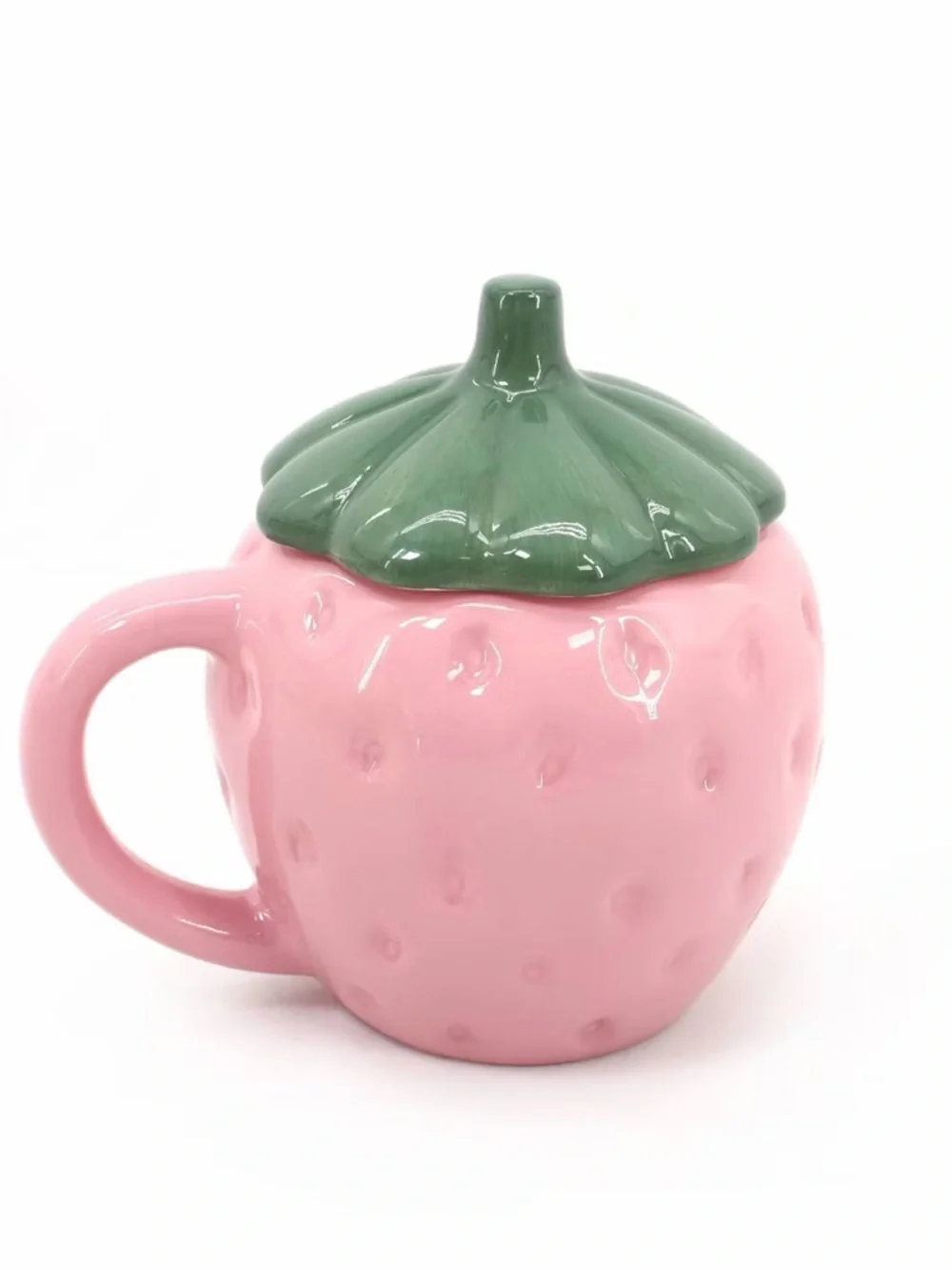 Target Pink Strawberry Ceramic Mug with Lid Set of 2
